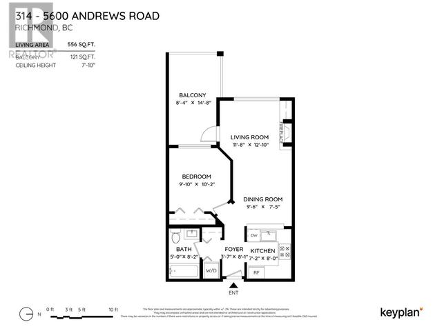 314 - 5600 Andrews Road, Condo with 1 bedrooms, 1 bathrooms and null parking in Richmond BC | Image 37