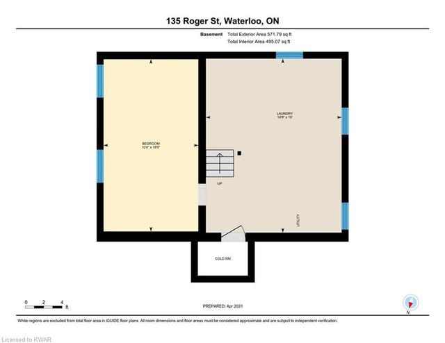 135 Roger Street, House detached with 3 bedrooms, 1 bathrooms and 4 parking in Waterloo ON | Image 45