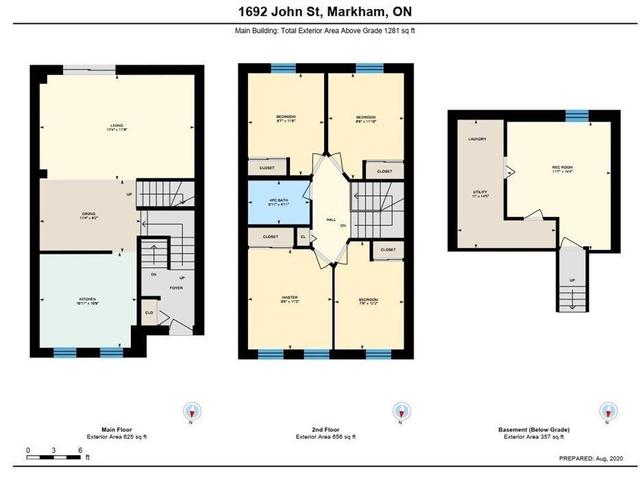 1692 John St, Townhouse with 4 bedrooms, 1 bathrooms and 2 parking in Markham ON | Image 7