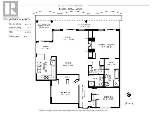 301 - 1120 Tsatsu Shores Drive, Condo with 3 bedrooms, 2 bathrooms and 2 parking in Delta BC | Image 5