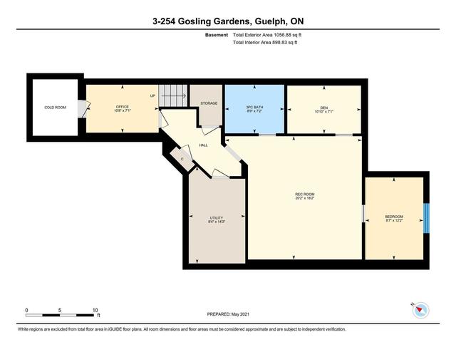 3 - 254 Gosling Gdns, Townhouse with 3 bedrooms, 4 bathrooms and 4 parking in Guelph ON | Image 13