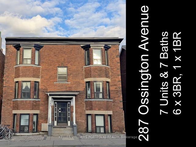 287 Ossington Ave, House detached with 9 bedrooms, 7 bathrooms and 0 parking in Toronto ON | Image 1