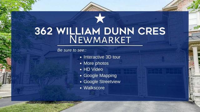 362 William Dunn Cres, House attached with 3 bedrooms, 4 bathrooms and 3 parking in Newmarket ON | Image 24