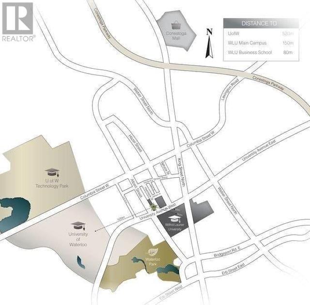 617 - 251 Hemlock St, Condo with 2 bedrooms, 2 bathrooms and 0 parking in Waterloo ON | Image 4
