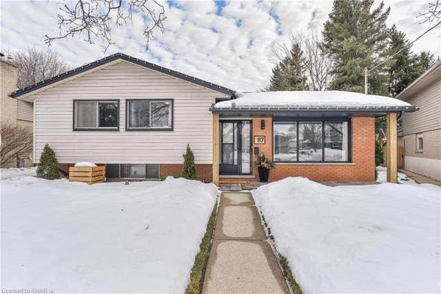 87 Monterey Crescent, House detached with 3 bedrooms, 2 bathrooms and 5 parking in Kitchener ON | Image 1