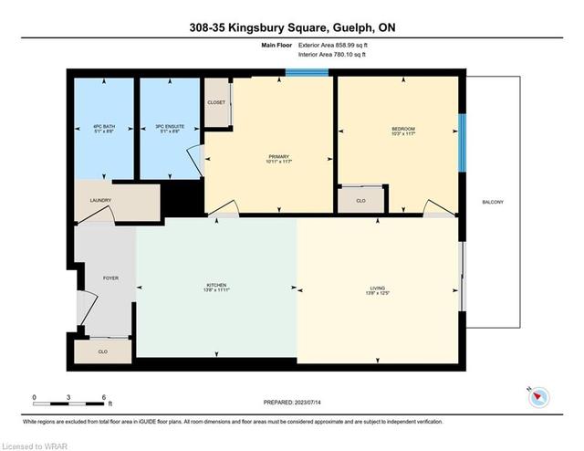 308 - 35 Kingsbury Square, House attached with 2 bedrooms, 2 bathrooms and 1 parking in Guelph ON | Image 31