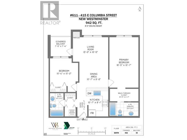 611 - 415 E Columbia Street, Condo with 2 bedrooms, 2 bathrooms and 2 parking in New Westminster BC | Image 17