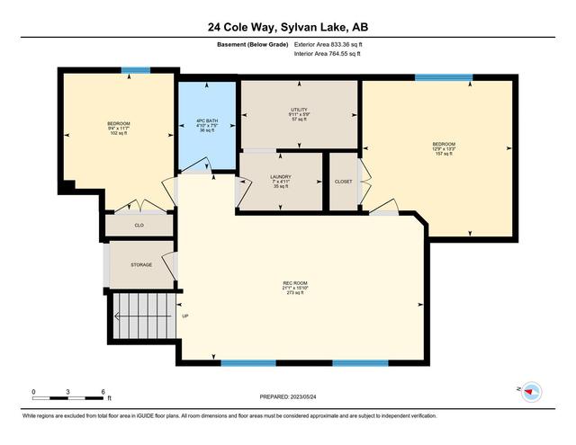 24 Cole Way, House detached with 5 bedrooms, 3 bathrooms and 4 parking in Sylvan Lake AB | Image 38
