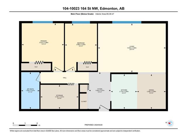 104 - 10023 164 St Nw, Condo with 2 bedrooms, 1 bathrooms and 1 parking in Edmonton AB | Image 32