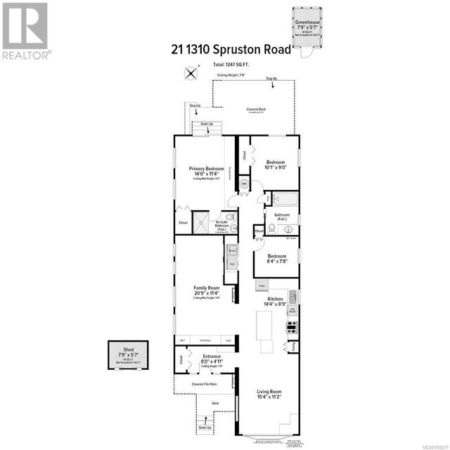 21 - 1310 Spruston Rd, House other with 3 bedrooms, 2 bathrooms and 2 parking in Nanaimo C BC | Image 22