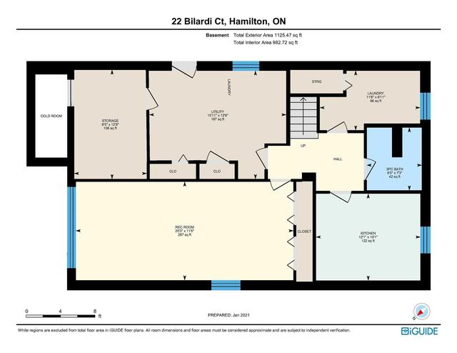 22 Bilardi Crt, House detached with 3 bedrooms, 2 bathrooms and 5 parking in Hamilton ON | Image 33