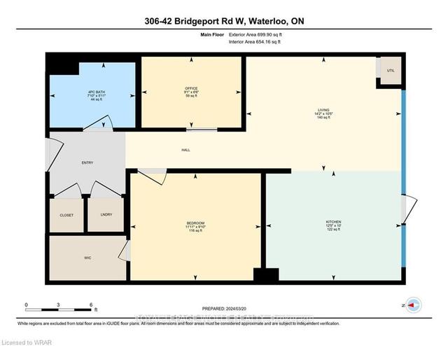 306 - 42 Bridgeport Rd E, Condo with 1 bedrooms, 1 bathrooms and 1 parking in Waterloo ON | Image 31