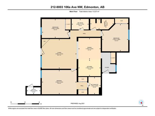 212 - 9003 106a Av Nw, Condo with 3 bedrooms, 2 bathrooms and 2 parking in Edmonton AB | Image 46