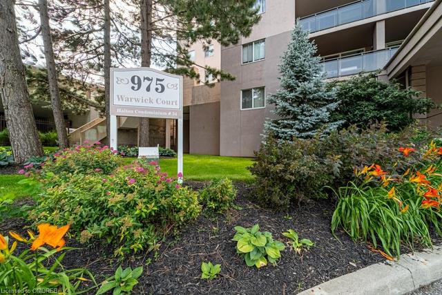 1109 - 975 Warwick Court, House attached with 2 bedrooms, 1 bathrooms and 1 parking in Burlington ON | Image 28