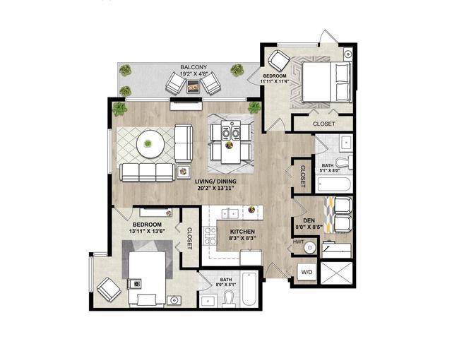 202 - 14858 60 Avenue, Condo with 2 bedrooms, 2 bathrooms and 1 parking in Surrey BC | Image 3