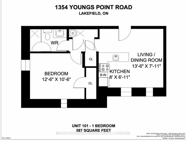 101 - 1354 Youngs Point Rd, Condo with 1 bedrooms, 1 bathrooms and 2 parking in Selwyn ON | Image 9