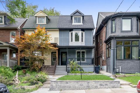726 Logan Ave, House semidetached with 3 bedrooms, 2 bathrooms and 2 parking in Toronto ON | Card Image