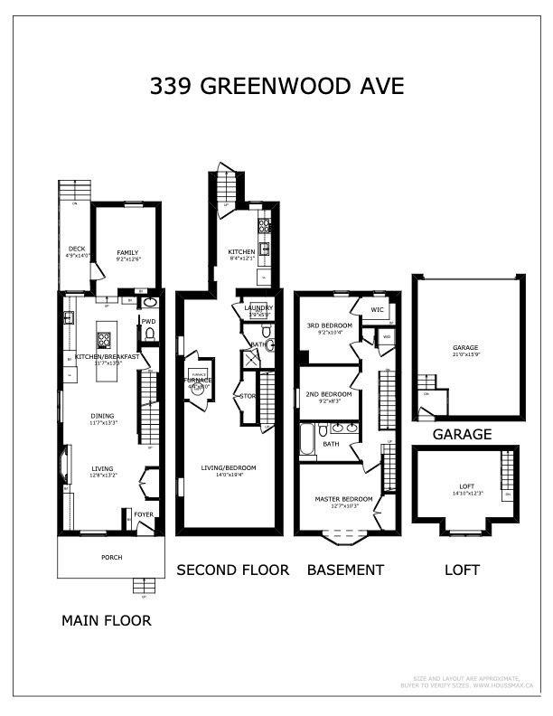 339 Greenwood Ave, House semidetached with 4 bedrooms, 3 bathrooms and 2 parking in Toronto ON | Image 19