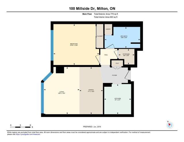 804 - 100 Millside Dr, Condo with 1 bedrooms, 1 bathrooms and 1 parking in Milton ON | Image 17