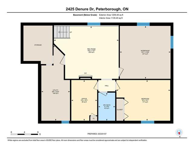 2425 Denure Dr, House detached with 2 bedrooms, 3 bathrooms and 3.5 parking in Peterborough ON | Image 35