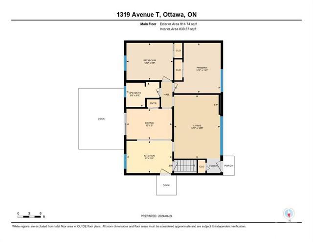 1319 Avenue T Avenue, House detached with 3 bedrooms, 2 bathrooms and null parking in Ottawa ON | Image 30