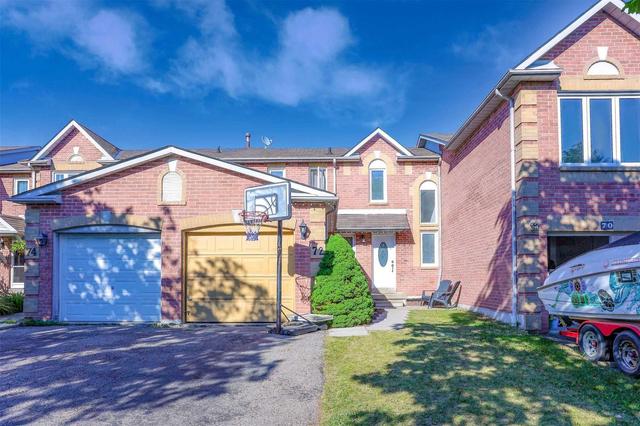 72 Woodstone Pl, House attached with 3 bedrooms, 2 bathrooms and 3 parking in Whitby ON | Image 1