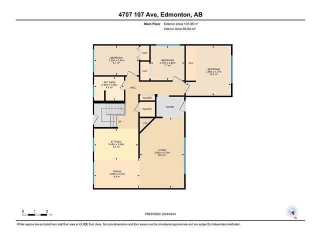 4707 107 Av Nw, House detached with 4 bedrooms, 2 bathrooms and null parking in Edmonton AB | Image 45