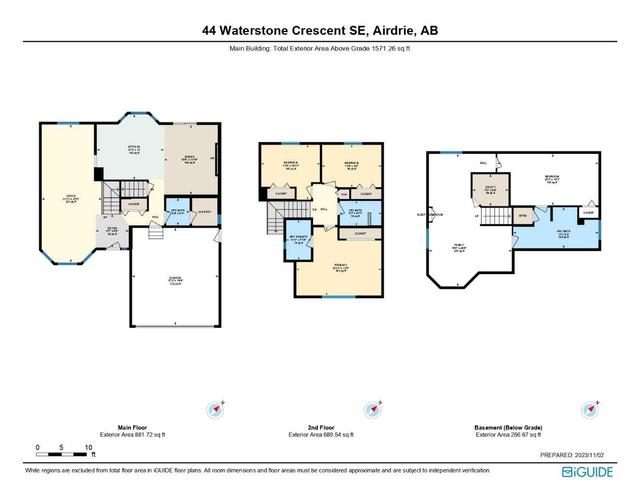 44 Waterstone Crescent Se, House detached with 4 bedrooms, 3 bathrooms and 4 parking in Airdrie AB | Image 47