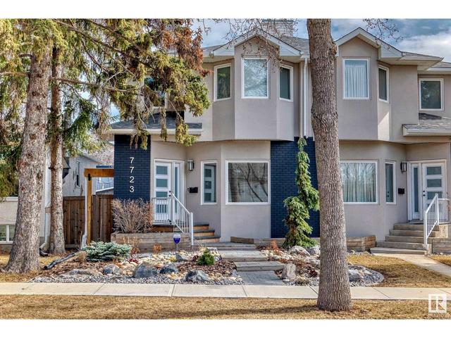7723 111 St Nw, House semidetached with 4 bedrooms, 3 bathrooms and 4 parking in Edmonton AB | Image 1