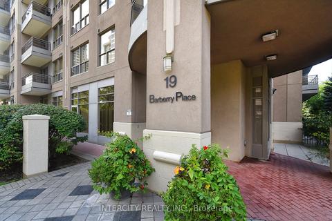 603 - 19 Barberry Pl, Condo with 1 bedrooms, 1 bathrooms and 1 parking in Toronto ON | Card Image