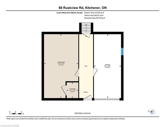 88 Ruskview Road, House detached with 5 bedrooms, 2 bathrooms and 5 parking in Kitchener ON | Image 50
