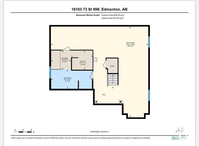 16103 73 St Nw, House detached with 4 bedrooms, 3 bathrooms and null parking in Edmonton AB | Image 54