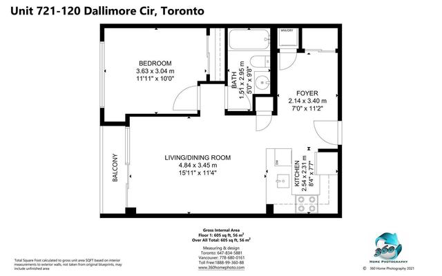 721 - 120 Dallimore Circ, Condo with 1 bedrooms, 1 bathrooms and 2 parking in Toronto ON | Image 24