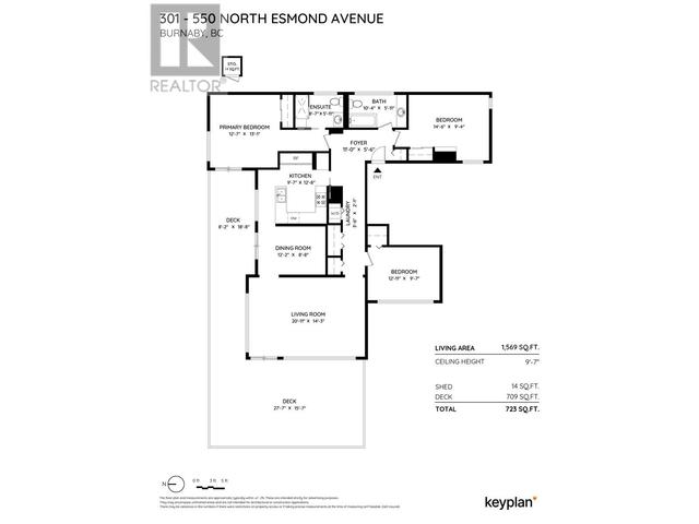 301 - 550 N Esmond Avenue, Condo with 3 bedrooms, 2 bathrooms and 1 parking in Burnaby BC | Image 4