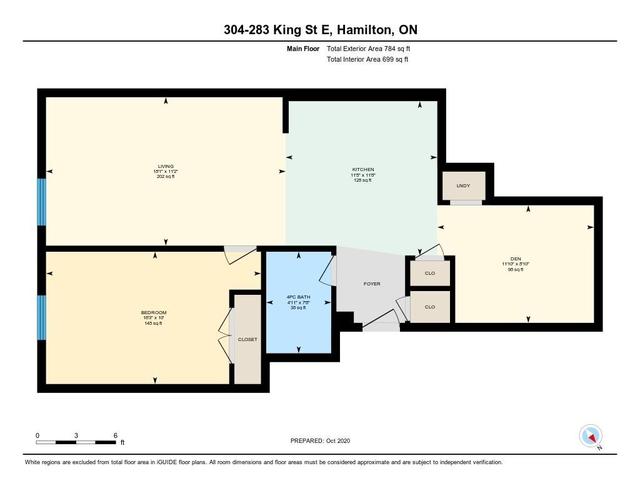 304 - 283 King St E, Condo with 1 bedrooms, 1 bathrooms and 0 parking in Hamilton ON | Image 17