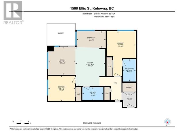 1106 - 1588 Ellis Street, Condo with 2 bedrooms, 2 bathrooms and 1 parking in Kelowna BC | Image 26