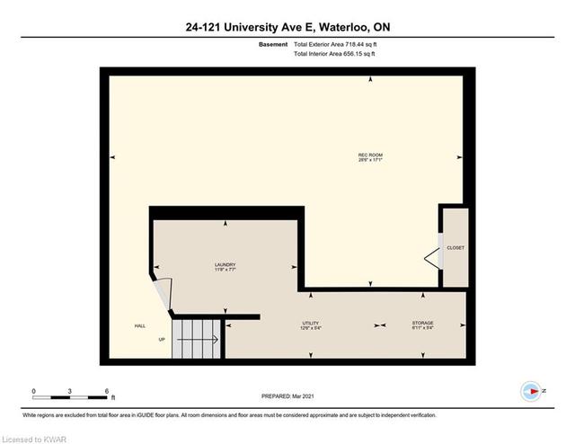 24 - 121 University Avenue E, House attached with 3 bedrooms, 2 bathrooms and null parking in Waterloo ON | Image 49