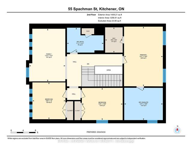 55 Spachman St, House detached with 5 bedrooms, 4 bathrooms and 4 parking in Kitchener ON | Image 33