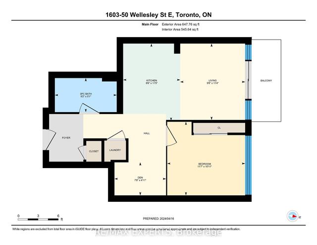1603 - 50 Wellesley St E, Condo with 1 bedrooms, 1 bathrooms and 0 parking in Toronto ON | Image 25
