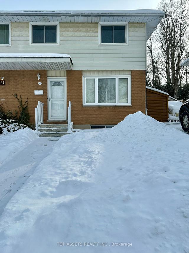 63 Ingleside Dr, House semidetached with 3 bedrooms, 2 bathrooms and 2 parking in Kitchener ON | Image 1