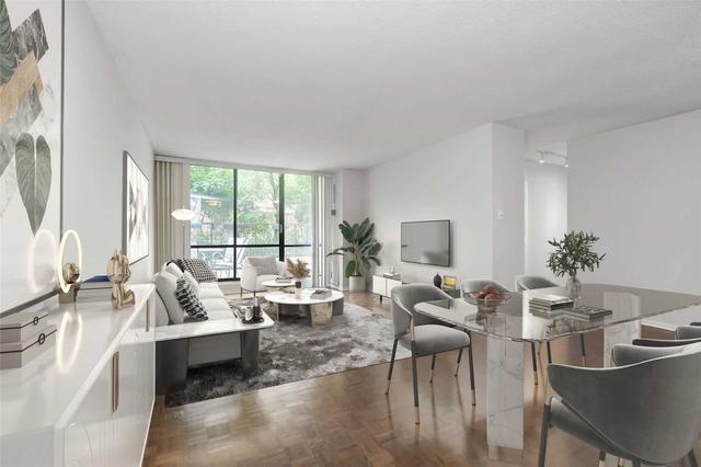 102 - 22 Shallmar Blvd, Condo with 2 bedrooms, 2 bathrooms and 1 parking in Toronto ON | Card Image