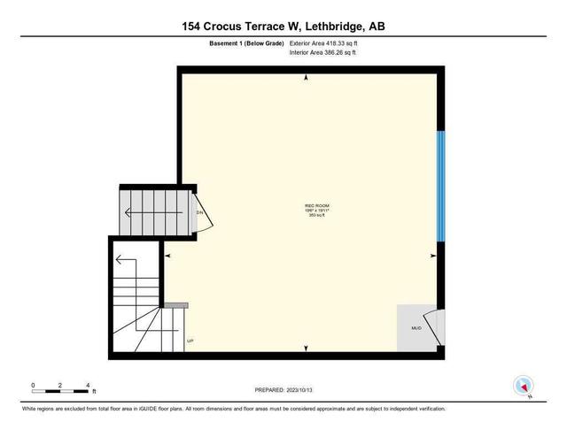154 Crocus Terrace W, House detached with 2 bedrooms, 2 bathrooms and 2 parking in Lethbridge AB | Image 38