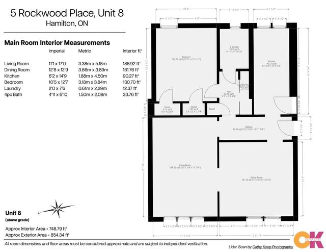 8 - 5 Rockwood Pl, Condo with 1 bedrooms, 1 bathrooms and 1 parking in Hamilton ON | Image 34
