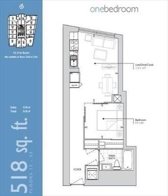 1006 - 386 Yonge St, Condo with 1 bedrooms, 1 bathrooms and null parking in Toronto ON | Image 14