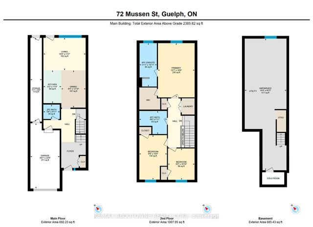 72 Mussen St, House attached with 3 bedrooms, 3 bathrooms and 3 parking in Guelph ON | Image 21