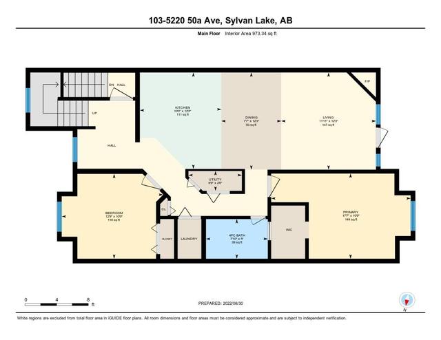 103 - 5220 50a Avenue, Home with 3 bedrooms, 2 bathrooms and 1 parking in Red Deer County AB | Image 23