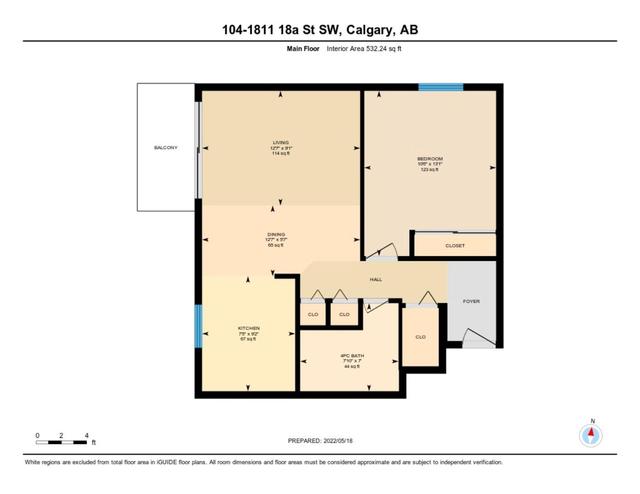 104 - 1811 18a Street Sw, Condo with 1 bedrooms, 1 bathrooms and 1 parking in Calgary AB | Image 31