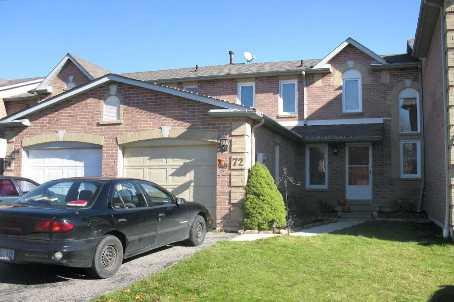 72 Woodstone Pl, House attached with 3 bedrooms, 1 bathrooms and 2 parking in Whitby ON | Image 1