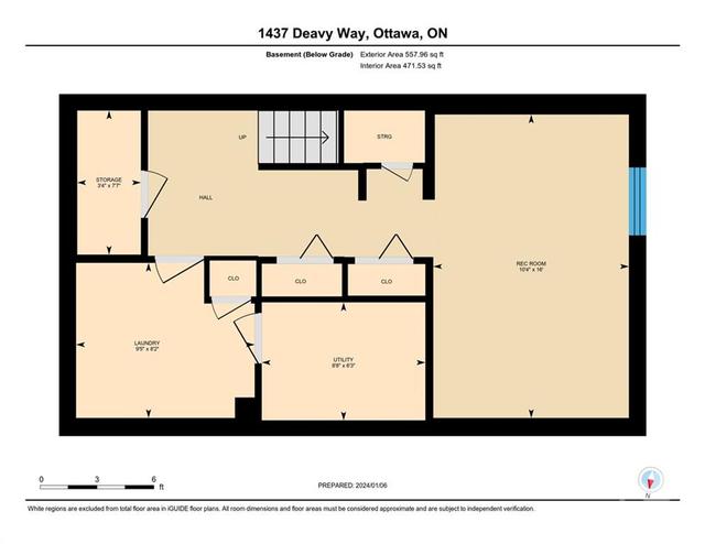 1437 Deavy Way, Townhouse with 3 bedrooms, 2 bathrooms and 3 parking in Ottawa ON | Image 30