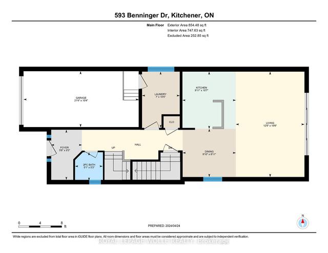 593 Benninger Dr, House detached with 3 bedrooms, 3 bathrooms and 3 parking in Kitchener ON | Image 32